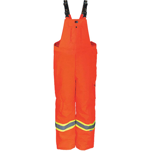 Combinaison robuste trilob&eacute;e ignifug&eacute;e anti-d&eacute;chirure de 300D Journeyman, Polyester, Petit, Orange haute visibilit&eacute; OCP Construction Supplies