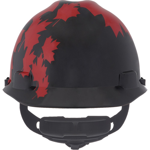 Casque sp&eacute;cialis&eacute; V-Gard, Suspension Rochet, Noir/Rouge OCP Construction Supplies