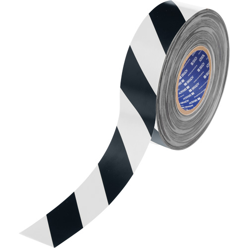 ToughStripe&reg; Max Floor Marking Tape, 2" x 100', Polyester, Black and White OCP Construction Supplies