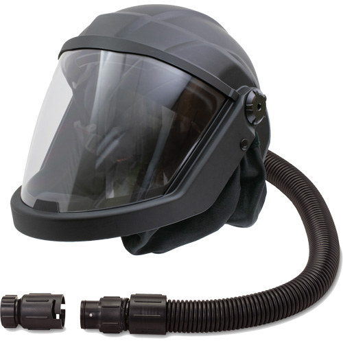 DEFENDER Supplied Air Respirator Shield & Helmet with No Flow Valve, Universal, Facepiece OCP Construction Supplies
