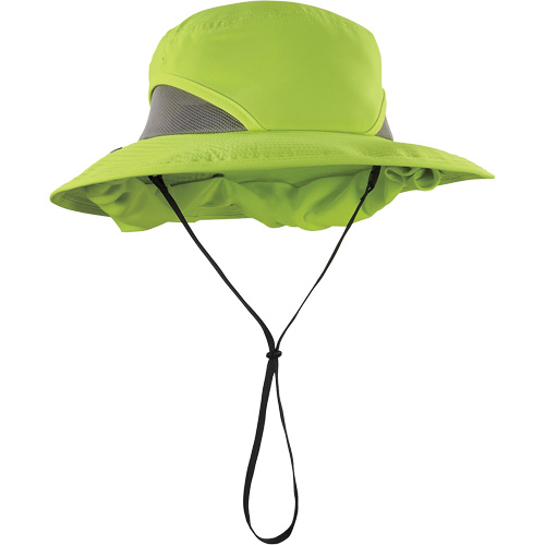 Chill-Its 8934 Ranger Hat with Neck Shade, Small/Medium, Hi-Vis Lime OCP Construction Supplies