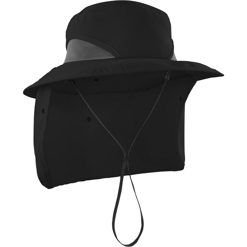 Chill-Its 8934 Ranger Hat with Neck Shade, Large/X-Large, Black OCP Construction Supplies