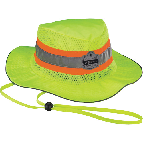 GloWear 8935 Ranger Sun Hat, Small/Medium, High Visibility Lime-Yellow, Polyester OCP Construction Supplies
