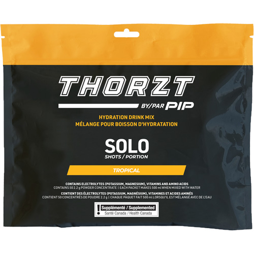 THORZT Sugar-Free Solo Shot Hydration Drink Mix, Single Serve, Tropical OCP Construction Supplies