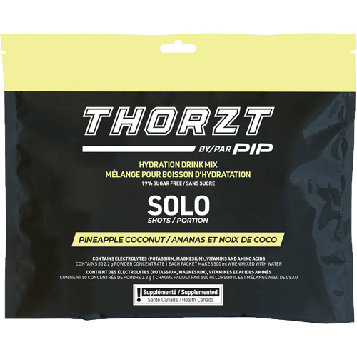 THORZT Sugar-Free Solo Shot Hydration Drink Mix, Single Serve, Pineapple-Coconut OCP Construction Supplies