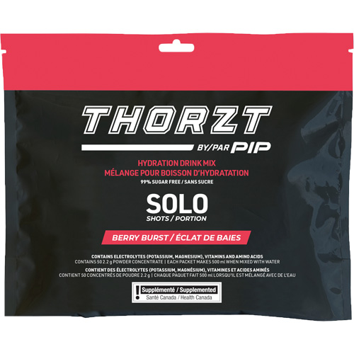 THORZT Sugar-Free Solo Shot Hydration Drink Mix, Single Serve, Berry Burst OCP Construction Supplies