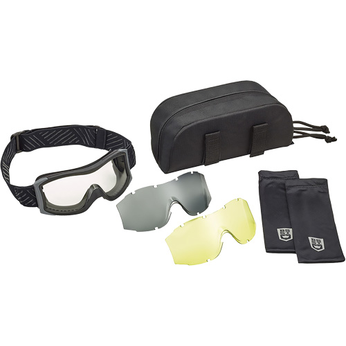 Ensemble de lunettes &agrave; coque &agrave; protection balistique X1000, Lentille Transparent/Ambr&eacute;e, Antibu&eacute;e/Anti-&eacute;gratignures, Ventilation Directe OCP Construction Supplies