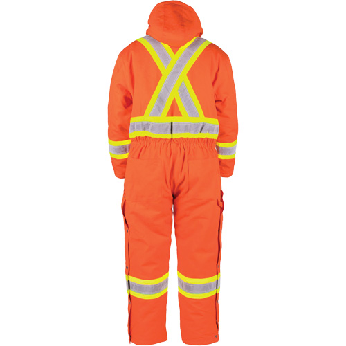 High-Visibility Lined Canvas Overalls, Small, High Visibility Orange OCP Construction Supplies