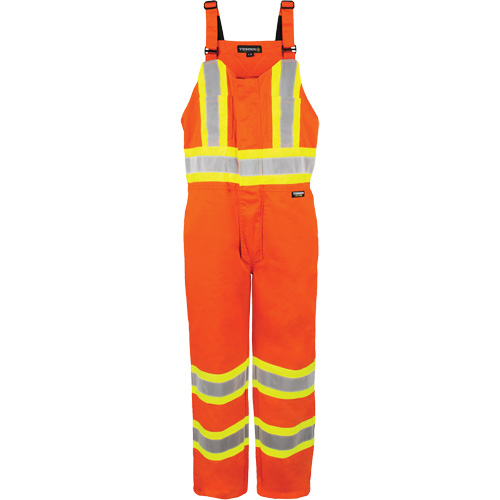 High-Visibility Unlined Overalls, Small, High Visibility Orange OCP Construction Supplies