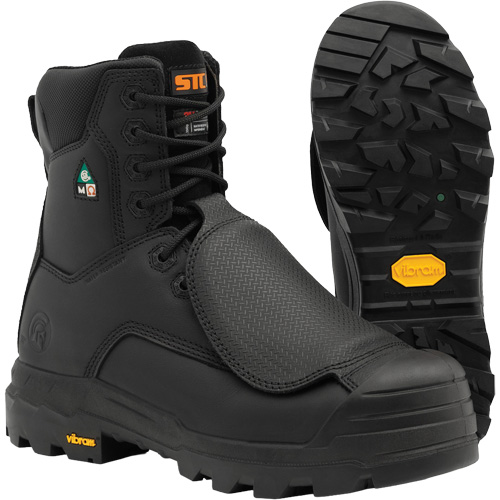 Bottes de travail Vulcan avec protecteur m&eacute;tatarsien &agrave; l'ext&eacute;rieur, Cuir, Taille 8, Imperm&eacute;able OCP Construction Supplies