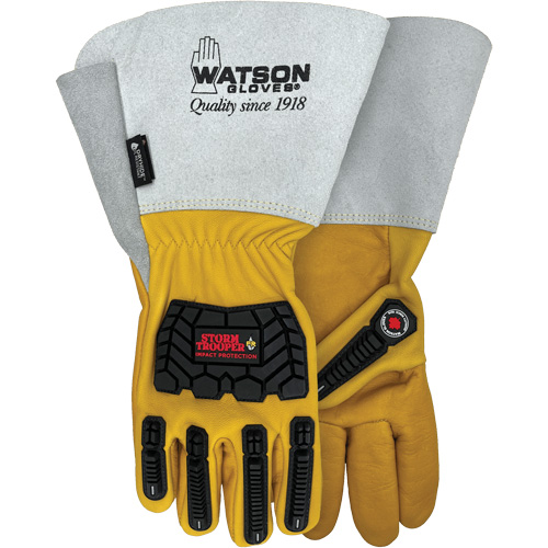 Gants r&eacute;sistants &agrave; leau Storm Trooper, T-Grand, Paume en Cuir de vache, Poignet Manchette OCP Construction Supplies