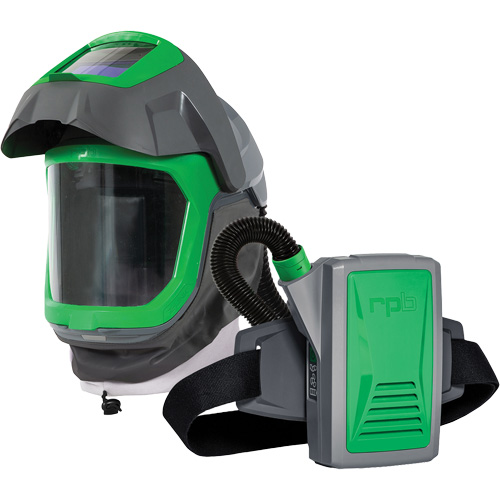 Masque de respirateur Z-Link avec joint de visage, visi&egrave;re & montage &agrave; ceinture, Respirateur &agrave; masque/Masque de soudage, Pile Lithium-ion OCP Construction Supplies