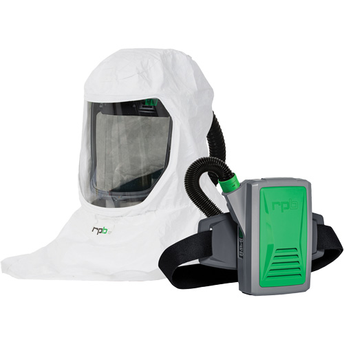 T-Link Respirator with Bump Cap, Breathing Tube, Belt-Mount & PX5 PAPR, Loose Fitting Hood & Faceshield, Lithium-Ion Battery OCP Construction Supplies