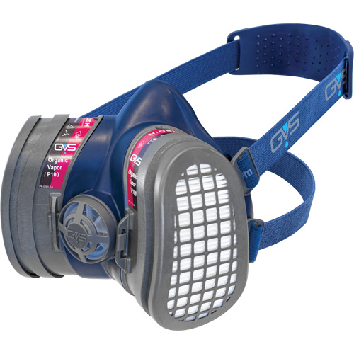 Respirateur Elipse &agrave; profil bas OV/P100 NIOSH avec filtres de rechange, &eacute;lastom&egrave;re/Thermoplastique, Petit/Moyen OCP Construction Supplies
