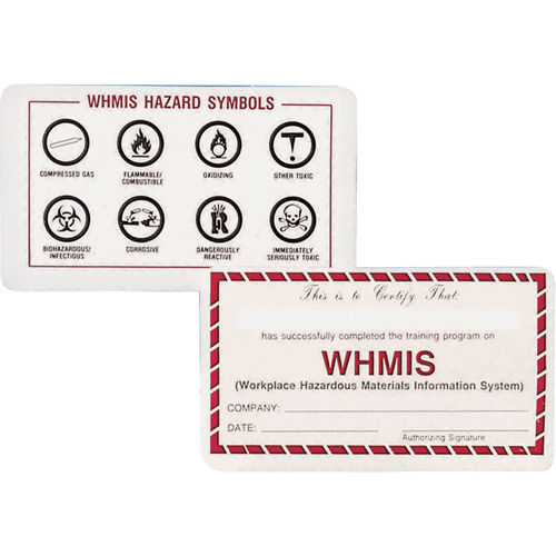 Cartes de portefeuille SIMDUT OCP Construction Supplies