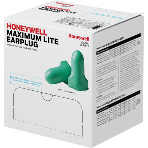 Howard Leight Maximum Lite Low-Pressure Foam Earplugs, Bulk - B OCP Construction Supplies
