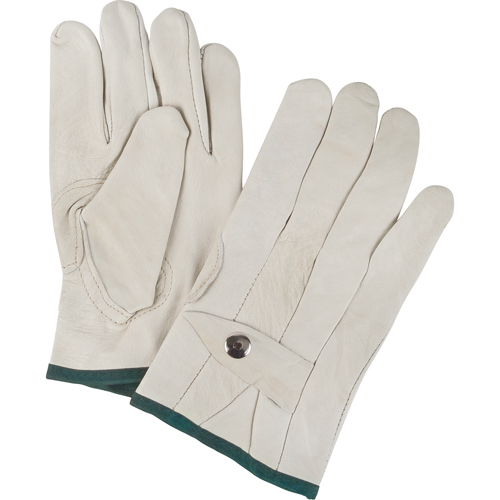 Standard-Duty Ropers Gloves, Medium, Grain Cowhide Palm OCP Construction Supplies
