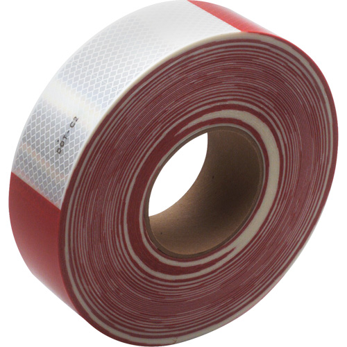 Mat&eacute;riaux de perceptibilit&eacute; 3M Scotchlite Diamond Grade s&eacute;rie 983, 2" la x 150' lo, Rouge & blanc OCP Construction Supplies