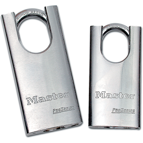 Cadenas &agrave; arceau prot&eacute;g&eacute;, Cl&eacute;s diff&eacute;rentes, Acier tremp&eacute;, Largeur de 1-9/16" OCP Construction Supplies