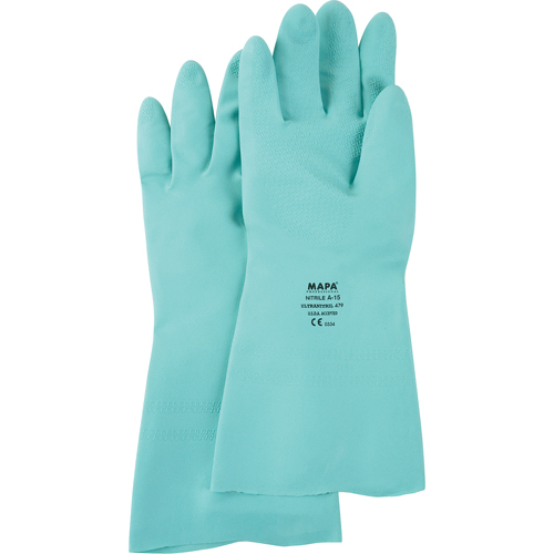 StanSolv&reg; Z-Pattern Grip Gloves, Size 6/X-Small, 13" L, Nitrile, 11-mil OCP Construction Supplies