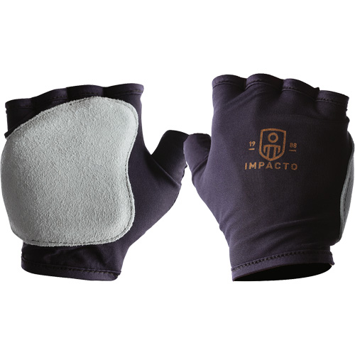 Gants antichocs sans doigts, main gauche, T-petit, Paume en Cuir refendu, Poignet &agrave; enfiler OCP Construction Supplies