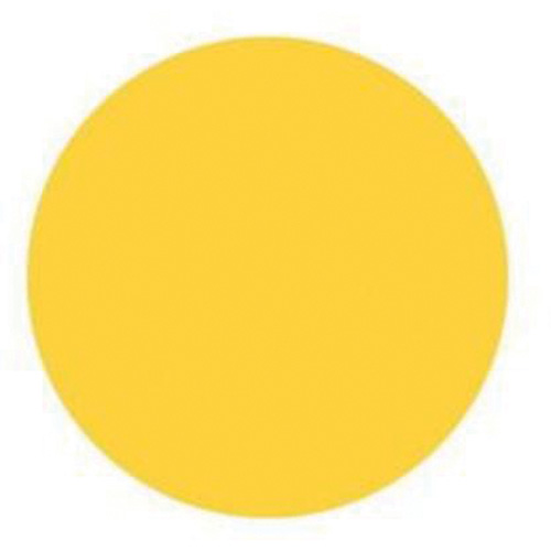 Round Write-On Labels, Circle, 3" L x 3" W, Yellow OCP Construction Supplies