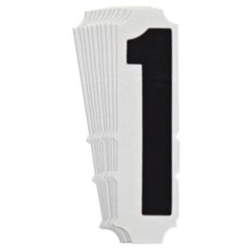 Quick-Align&reg; Individual Gothic Number and Letter Labels, 1, 4" H, Black OCP Construction Supplies
