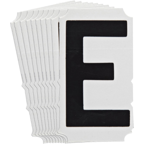 Quick-Align&reg; Individual Gothic Number and Letter Labels, E, 4" H, Black OCP Construction Supplies