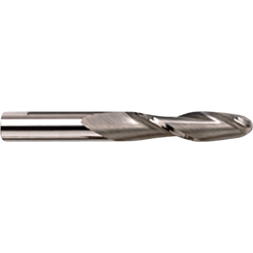 Fraise en bout extra longue &agrave; embout sph&eacute;rique, 1/4" dia., 2 cannelures, Carbure OCP Construction Supplies