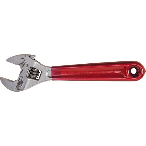 Adjustable Wrench, 4-1/2" L, 1/2" Max Width, Chrome/Polished OCP Construction Supplies