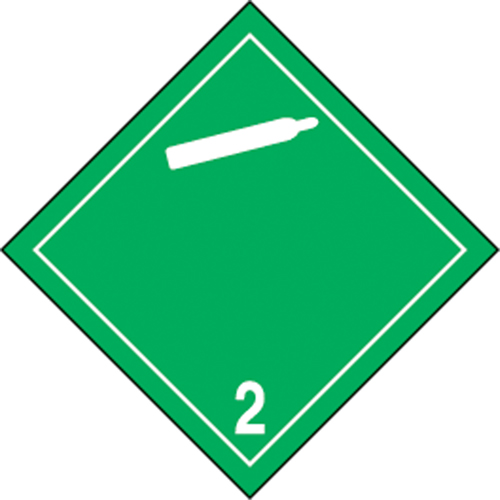 &eacute;tiquettes d'exp&eacute;dition TMD, Classe 2,2, Gaz ininflammables & non-toxiques, Vinyle OCP Construction Supplies