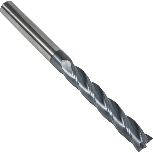 S237 30° Extra Long Square End Mill, 1/8" Dia., 3" L, 4 Flutes, 1/8" Shank, Carbide OCP Construction Supplies
