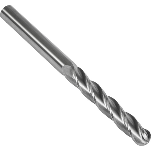 S147 30° Extra Long Ball Nose End Mill, 1/2" Dia., 6" L, 4 Flutes, 1/2" Shank, Carbide OCP Construction Supplies