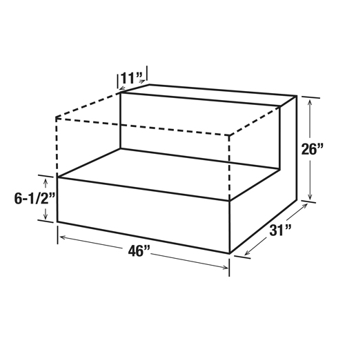 R&eacute;servoir de transfert pour carburant en acier, Acier, Capacit&eacute; 85 gal., Noir OCP Construction Supplies