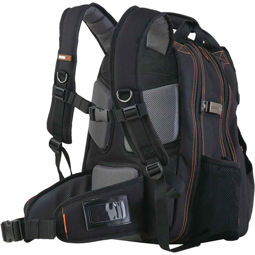 Arsenal&reg; 5843 Tool Backpack, 13-1/2" L x 8-1/2" W, Black, Polyester OCP Construction Supplies