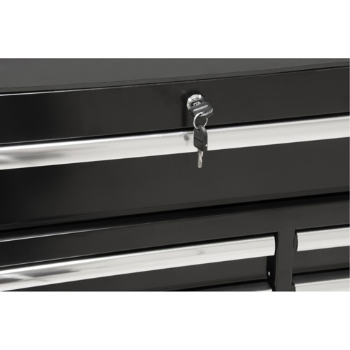 Industrial Tool Cart, 11 Drawers, 41" W x 18-3/4" D x 39-1/3" H, Black OCP Construction Supplies