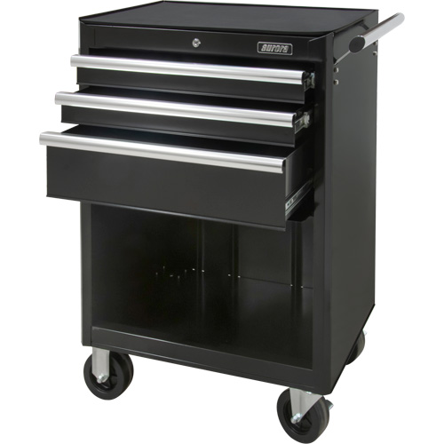 Chariot &agrave; outils industriel, 3 tiroirs, 29-4/5" la x 21-1/5" p x 38-4/5" h, Noir OCP Construction Supplies