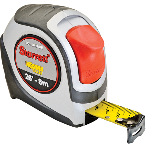KTXP Series Measuring Tapes, 1" x 26'/8 m, 1/16" Graduations OCP Construction Supplies