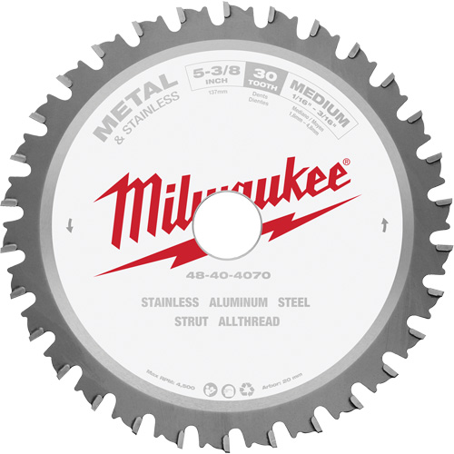 MetalTech Circular Saw Blade, 5-3/8", 30 Teeth, Metal Use OCP Construction Supplies
