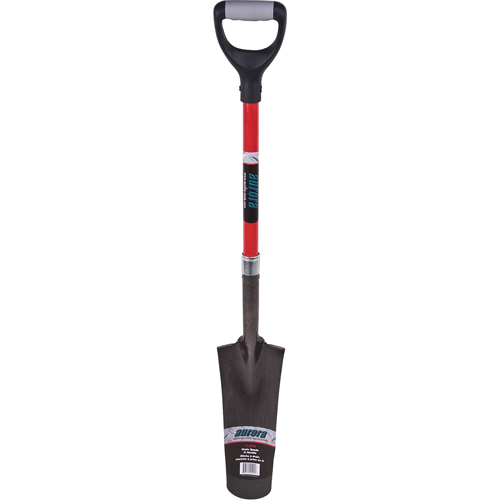 Heavy-Duty Drain Spade, Carbon Steel, 14" x 5-1/2" Blade, 29" L, D-Grip Handle OCP Construction Supplies