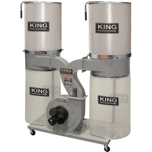 Dust Collectors with 2 Canister Filters, 55-1/2" x 23" x 70" OCP Construction Supplies