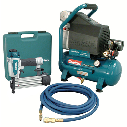 Trousses de compresseur d'air et Cloueuse Brad, &eacute;lectrique, 2,6 gal. (2,6 gal. US), 130 PSI, 120/1 V OCP Construction Supplies