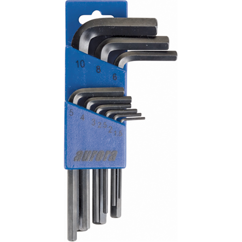 Hex Key Pouch Set, 9 Pcs., Metric OCP Construction Supplies