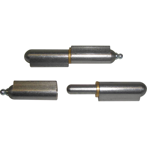 Weld-On Hinge with Washer, 1/2" Dia. x 3-3/16" L, Mild Steel w/Fixed Brass Pin OCP Construction Supplies