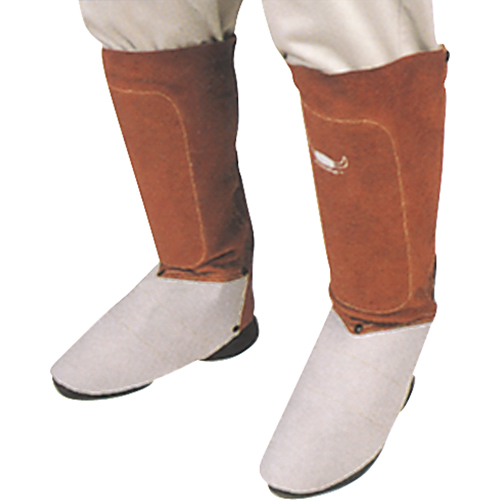 Leather Spats, 6" L, Lava Brown OCP Construction Supplies
