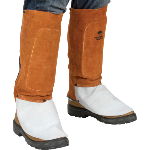 Leather Spats, 14" L, Lava Brown OCP Construction Supplies