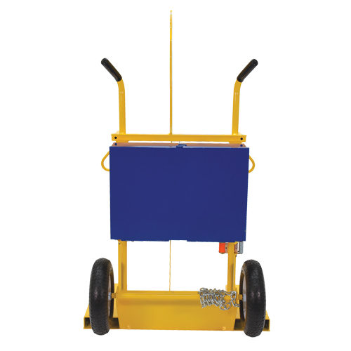 Welding Cylinder Torch Cart, Pneumatic Wheels, 24" W x 19-1/2" L Base, 500 lbs. OCP Construction Supplies