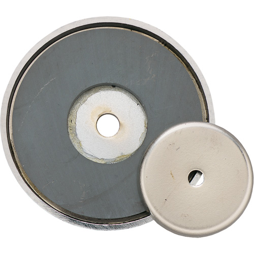 Ceramic Shallow Pot Magnet, 1-3/8" Dia., 12 lbs. Pull OCP Construction Supplies