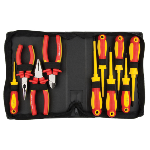 Insulated Tool Set, 1000 V, 10 Pcs OCP Construction Supplies