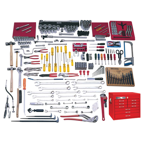 Ensemble maître interm&eacute;diaire complet avec coffre sup&eacute;rieur, 225 morceaux OCP Construction Supplies